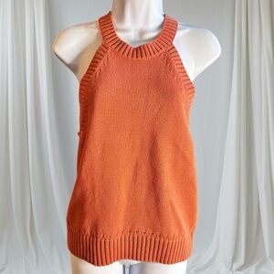 Banana Republic Terracotta Knit Racerback Sweater Tank Top Size Small NWT
